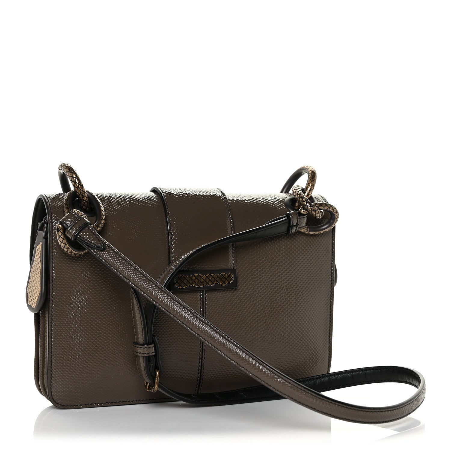 Bottega Veneta Karung Ostrich Nappa Intrecciato Darling Shoulder Bag Brown 2 of 14