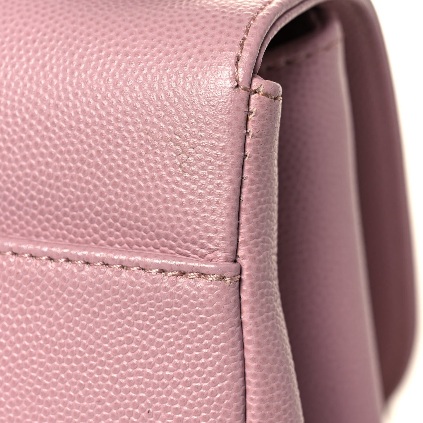 Caviar Quilted Small Business Affinity Flap Light Pink