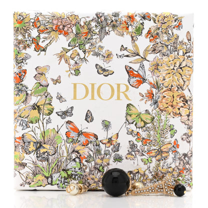 Christian Dior Pearl Eiffel Tribal Earrings Black 5 of 5