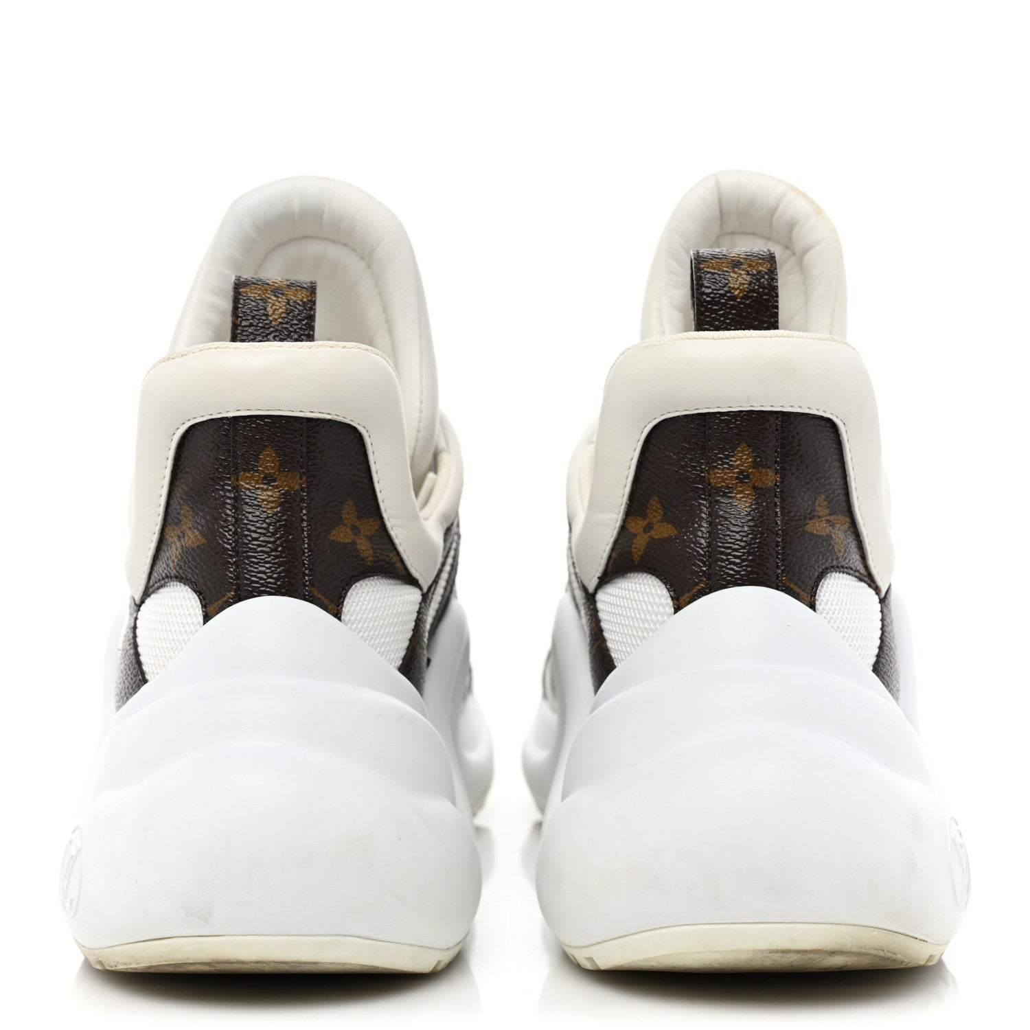 Louis Vuitton Patent Monogram LV Archlight Sneakers 42 White 4 of 10
