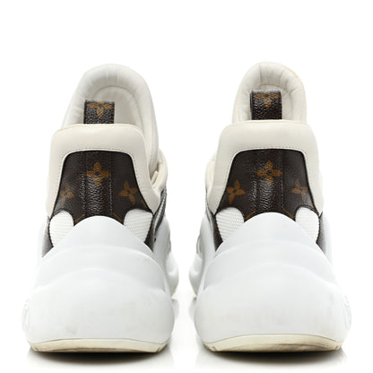 Louis Vuitton Patent Monogram LV Archlight Sneakers 42 White 4 of 10
