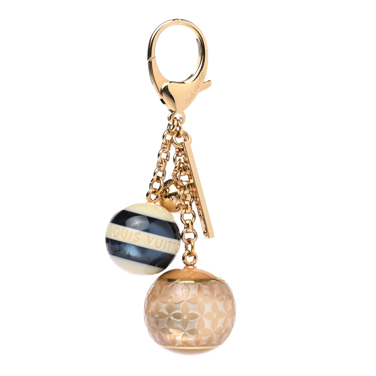 Louis Vuitton Mini Lin Croisette Bag Charm Blue 1 of 3