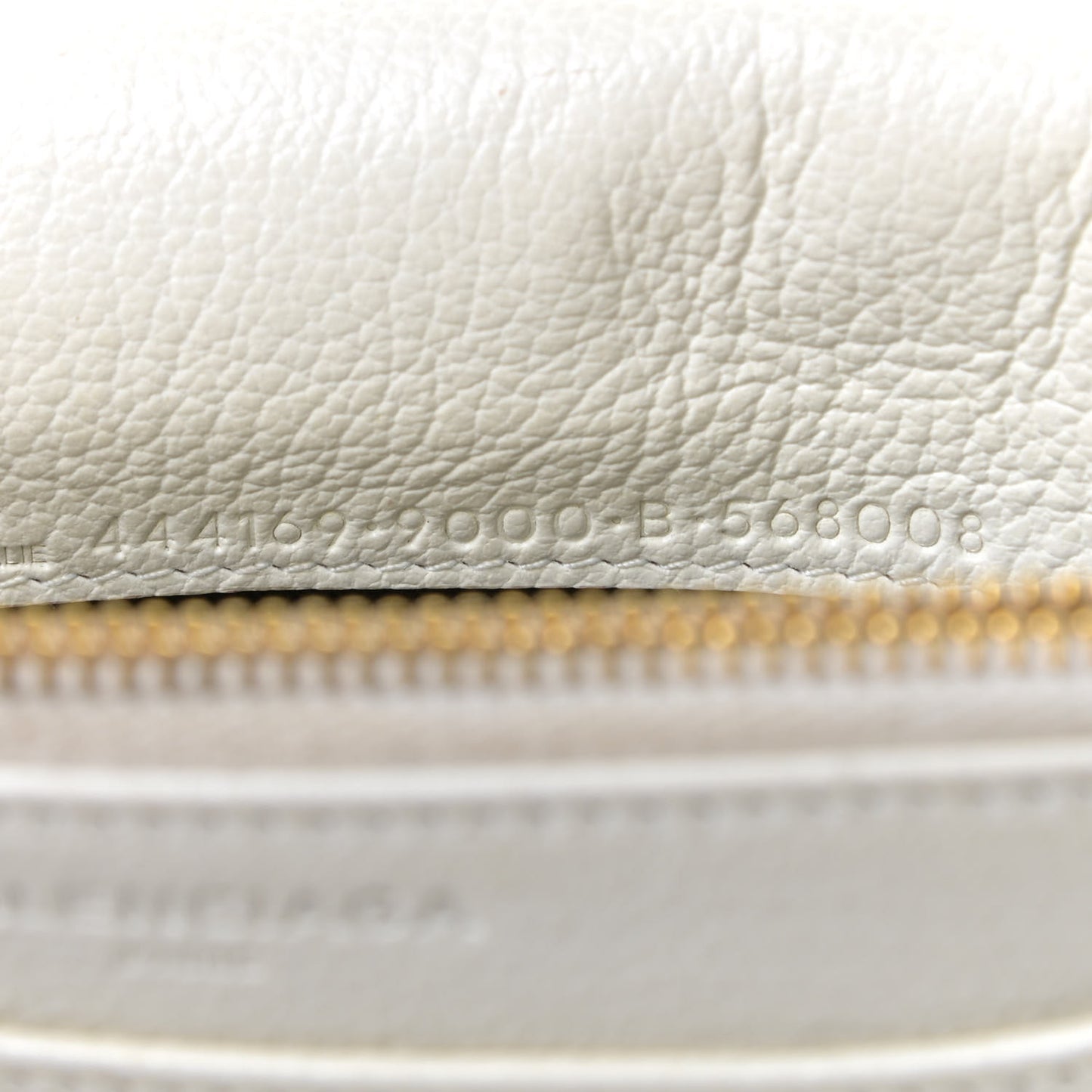 Agneau Gold Metallic Edge Hardware Wallet On Chain White
