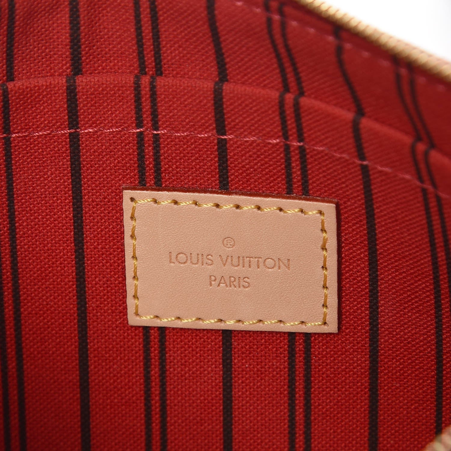 Louis Vuitton Monogram Neverfull MM GM Pochette Cherry 6 of 7