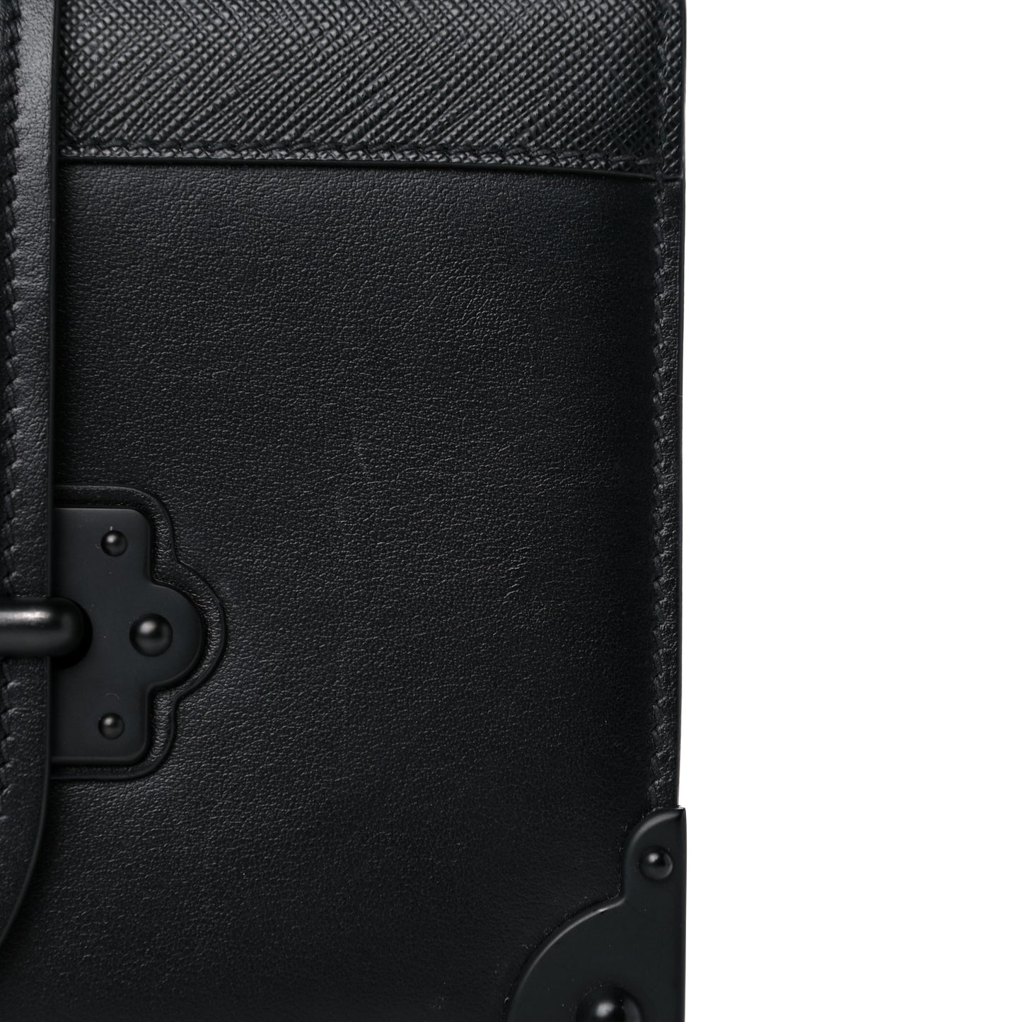 City Calfskin Saffiano Cahier Bag Black