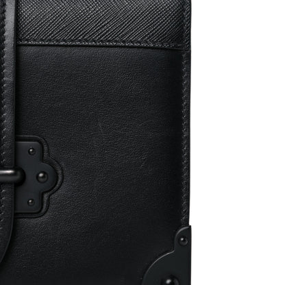Prada City Calfskin Saffiano Cahier Bag Black 11 of 15
