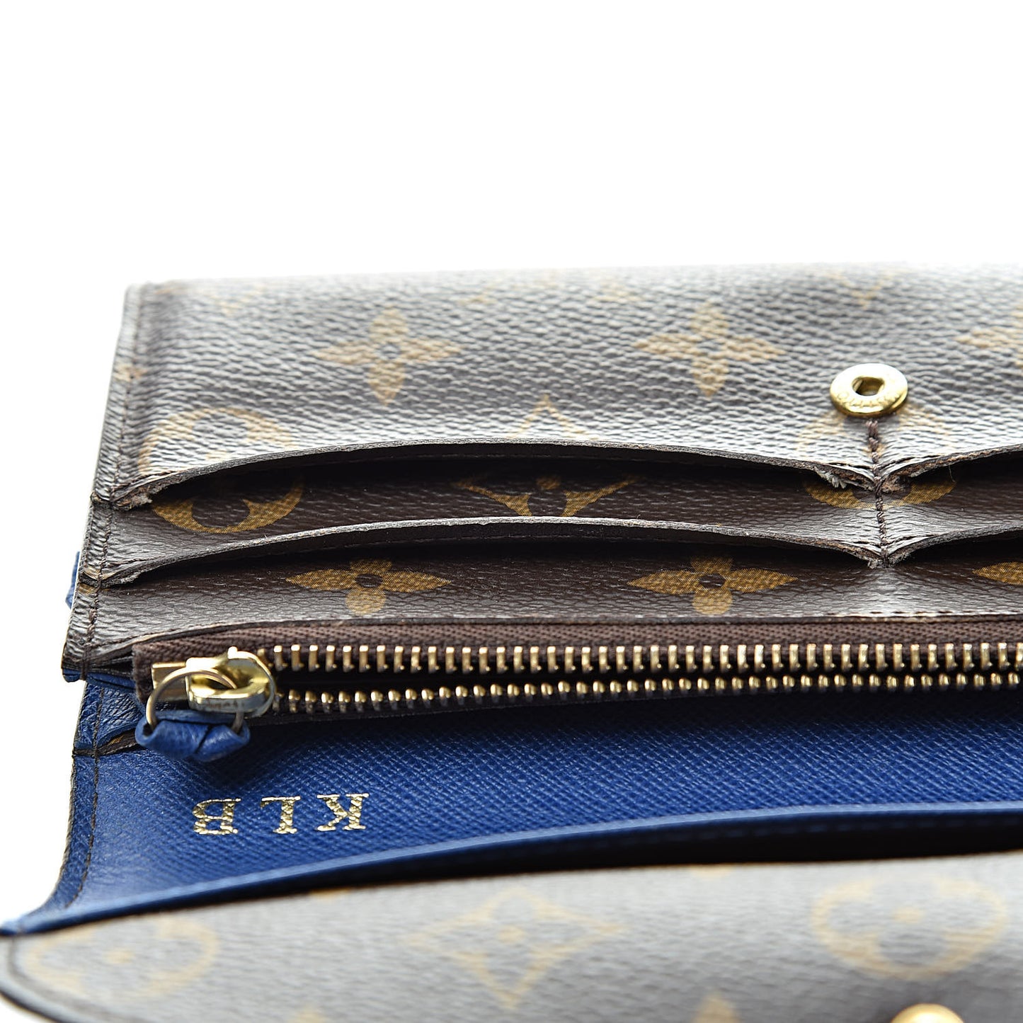 Monogram Emilie Wallet Blue