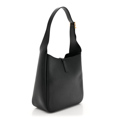 Saint Laurent Smooth Calfskin Small Le 5 A 7 Soft Hobo Black 3 of 12