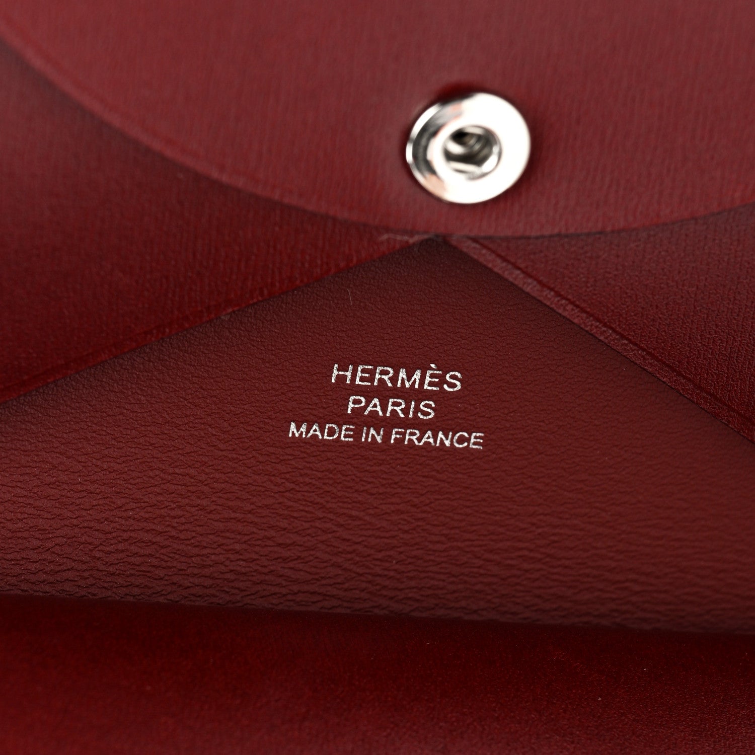Hermes Box Calvi Duo Card Case Rouge H 6 of 7