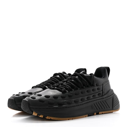 Bottega Veneta Calfskin Rubber Storm Larry Sneakers 40 Black 3 of 13