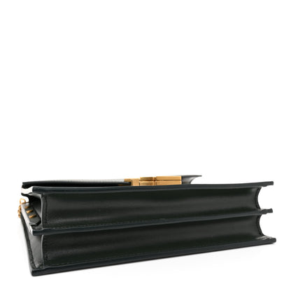 Saint Laurent Smooth Calfskin Monogram Cassandra Clasp Bag Dark Green 4 of 13