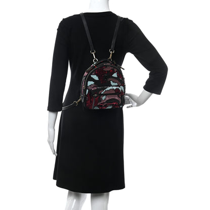 Versace Sequin Mini Palazzo Backpack Black Multicolor 2 of 11