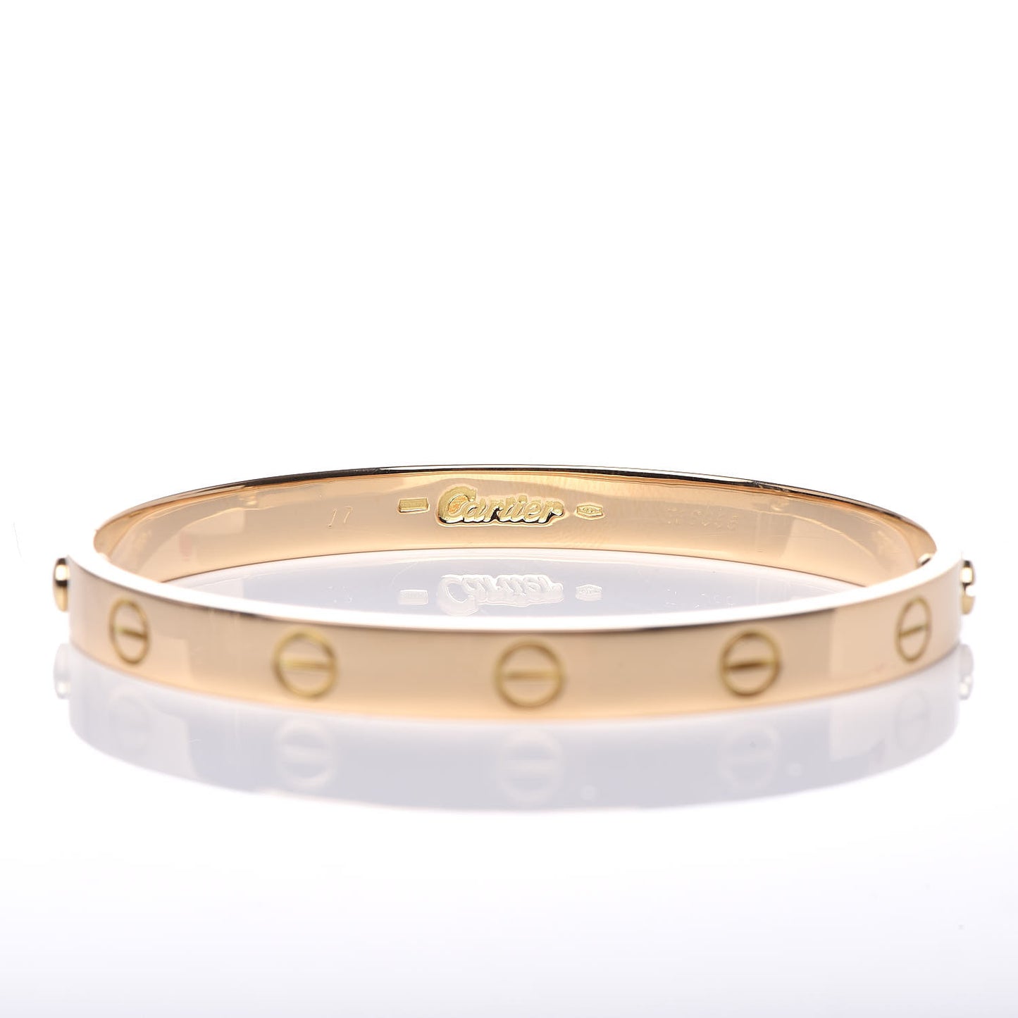 18K Yellow Gold LOVE Bracelet 17