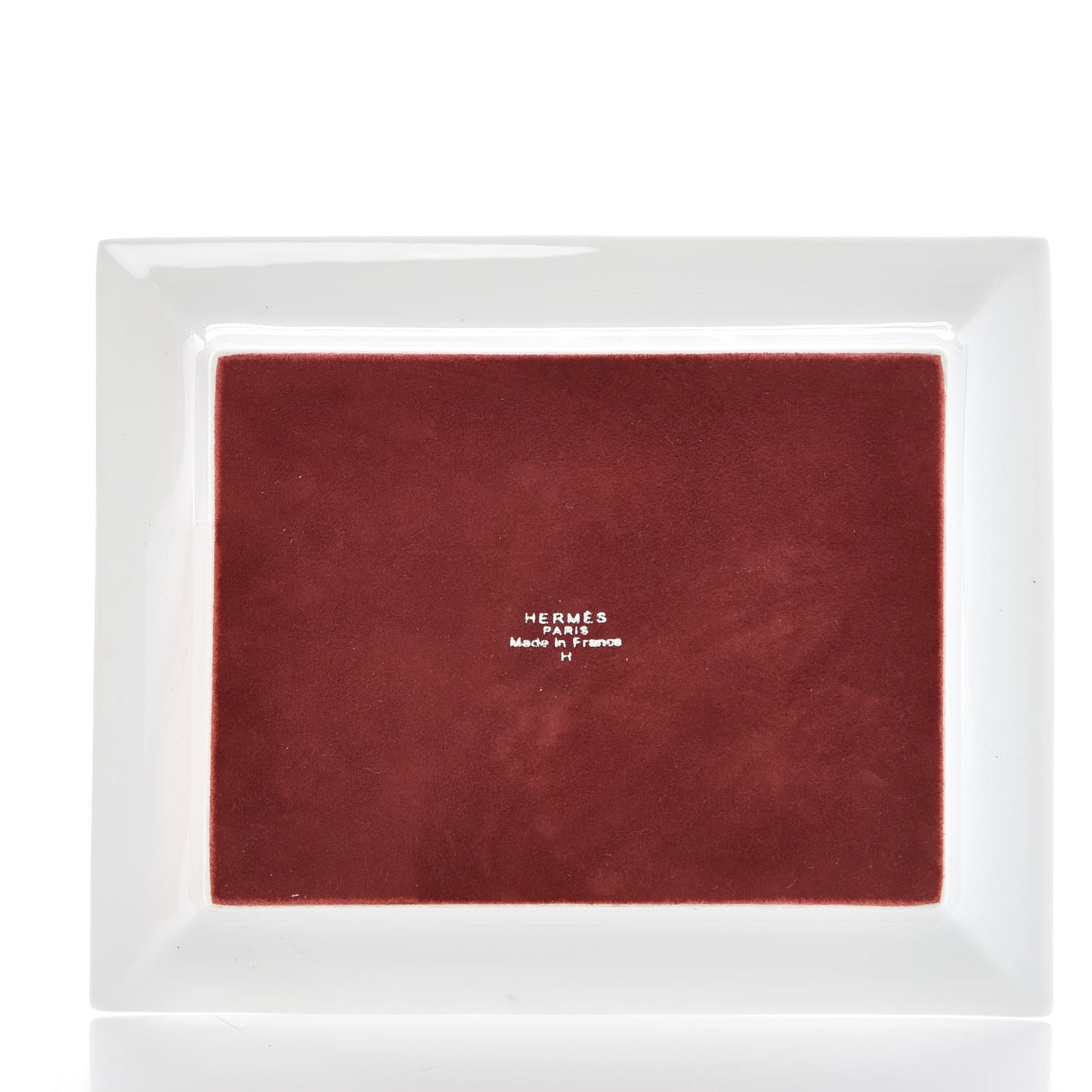 Porcelain H Deco Change Tray