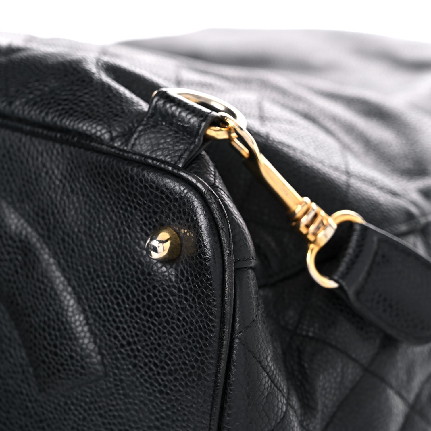 Chanel Caviar Quilted Drawstring Backpack Black 12 of 24