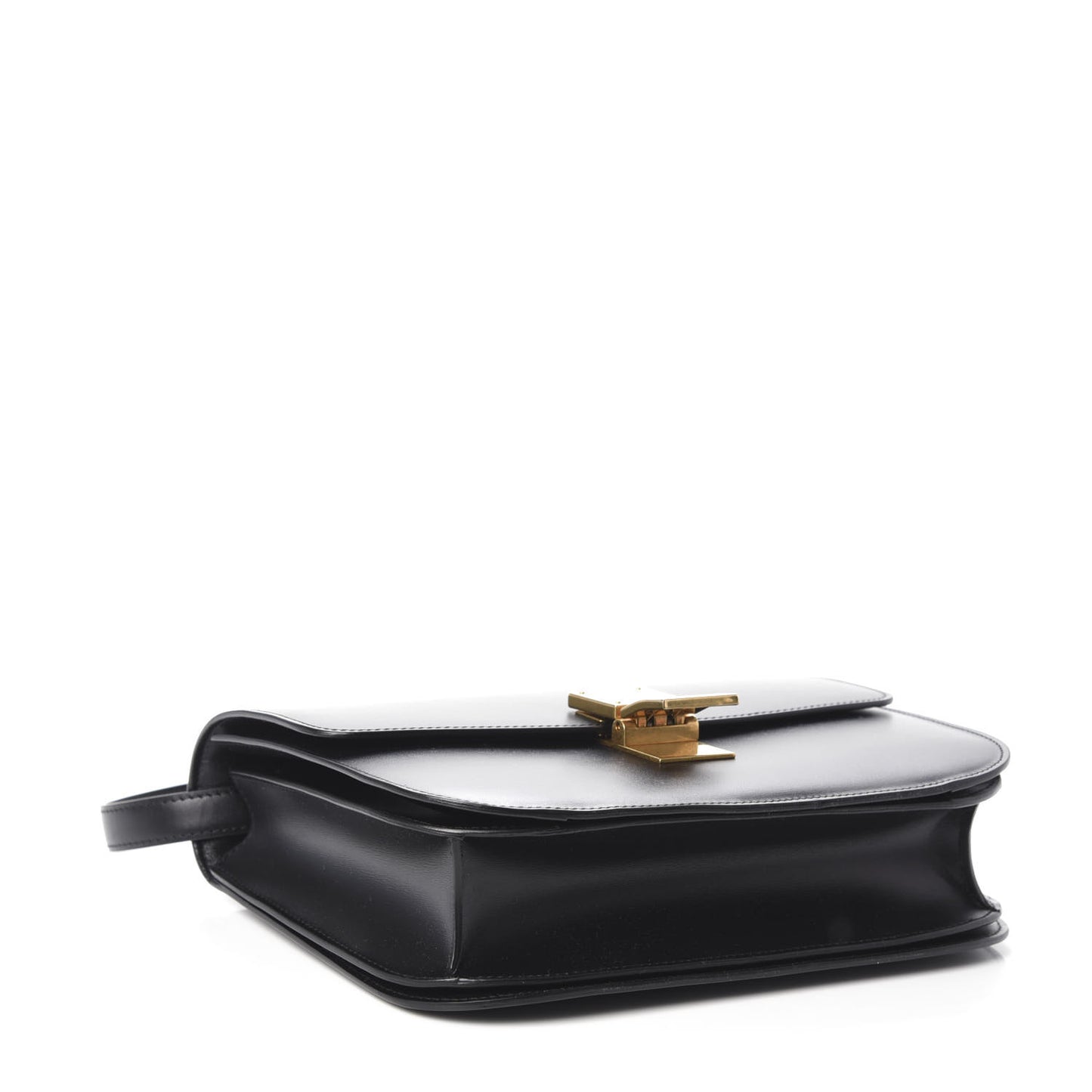 Box Calfskin Medium Classic Box Flap Bag Black