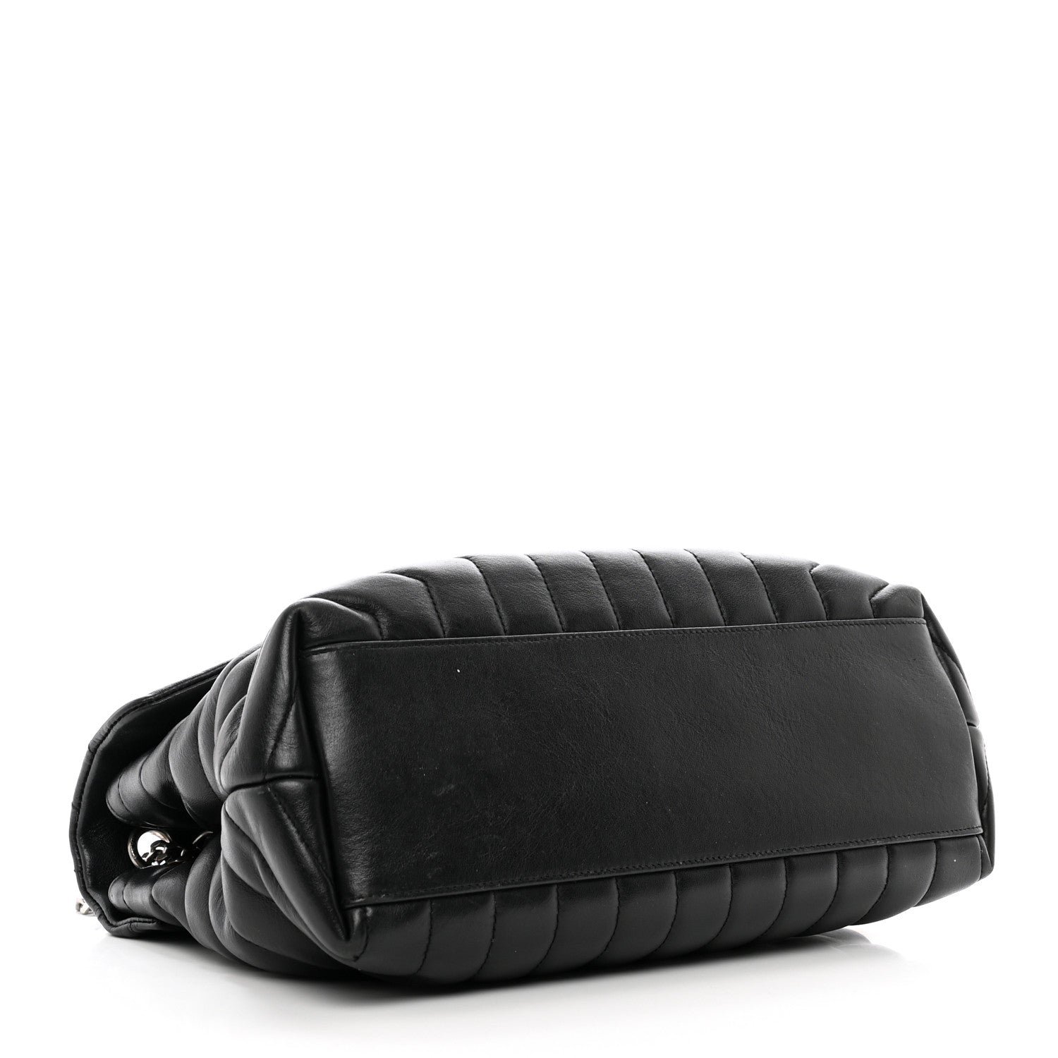 Saint Laurent Calfskin Y Quilted Monogram Medium Loulou Satchel Black 4 of 12