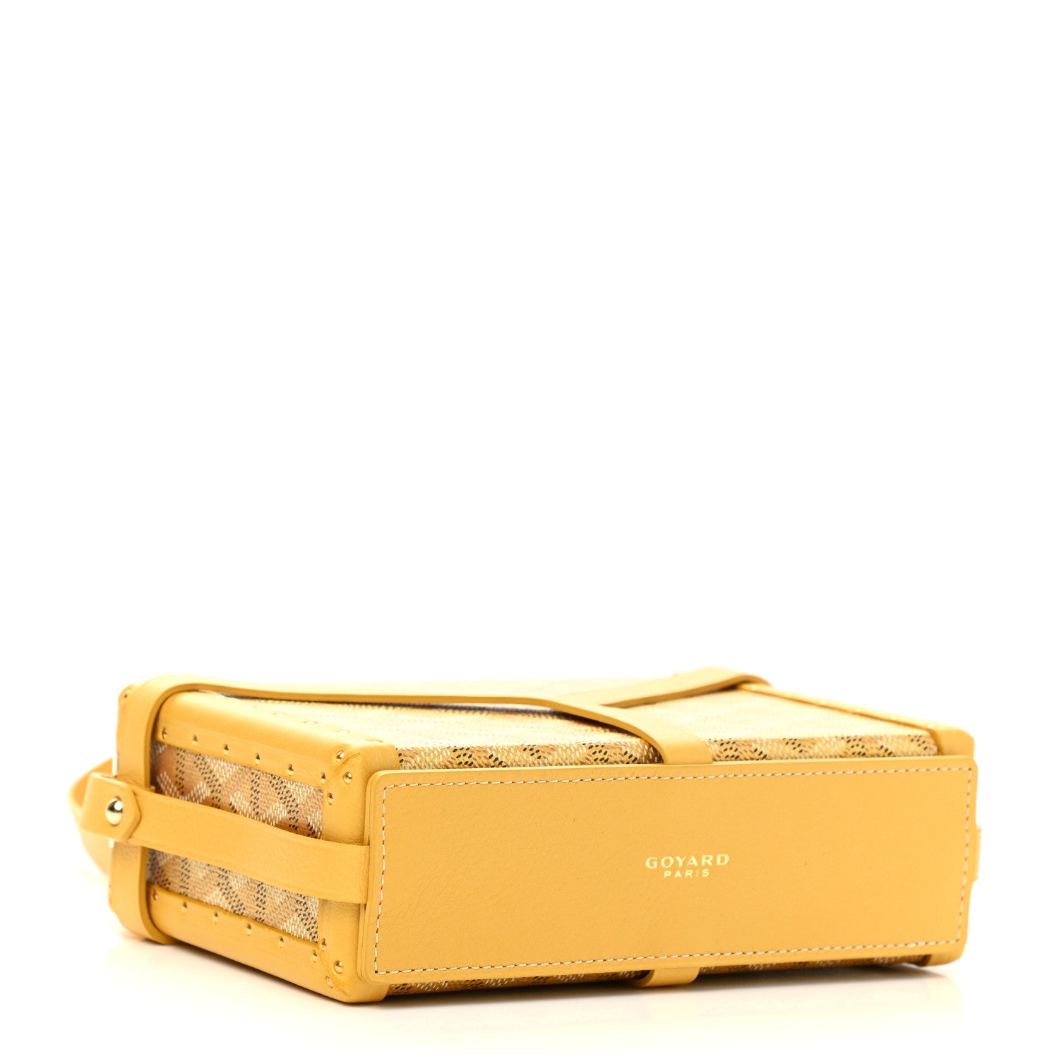 Goyard Goyardine Precious Metals Minaudiere Trunk Bag Gold 4 of 11
