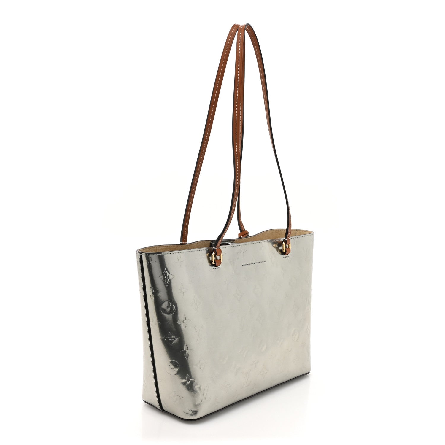 Louis Vuitton Vernis Long Beach PM Gris Metal 4 of 11