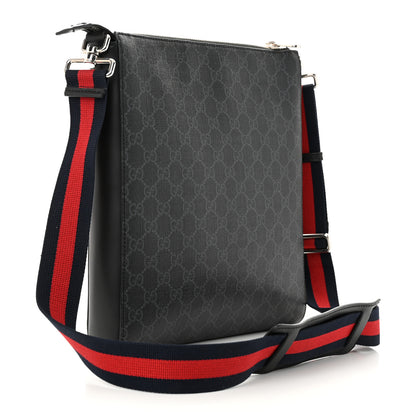 Gucci GG Supreme Monogram Night Courrier Flat Messenger Bag Black Multicolor 3 of 13
