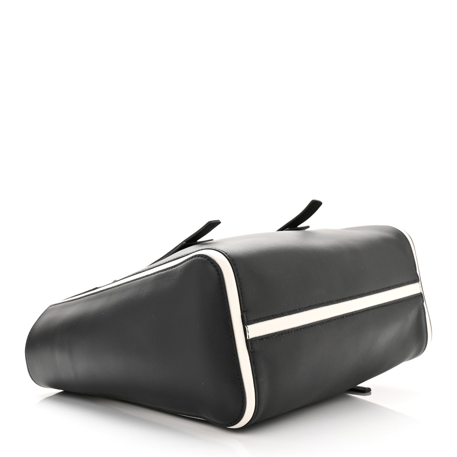 Prada Grace Lux Light Small Ouverture Tote Black White 4 of 9