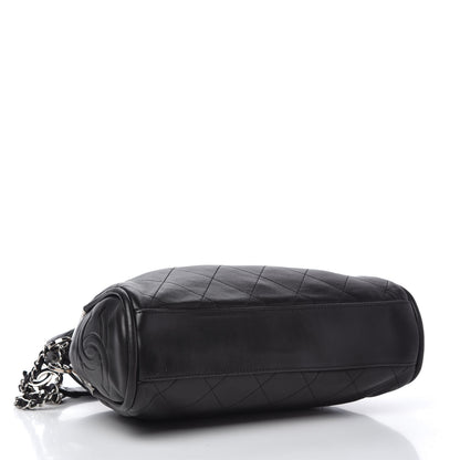 Chanel Lambskin Stitched Medium Ultimate Soft Tote Black 4 of 9