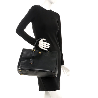 Prada Saffiano Lux Large Tote Nero Black 2 of 7