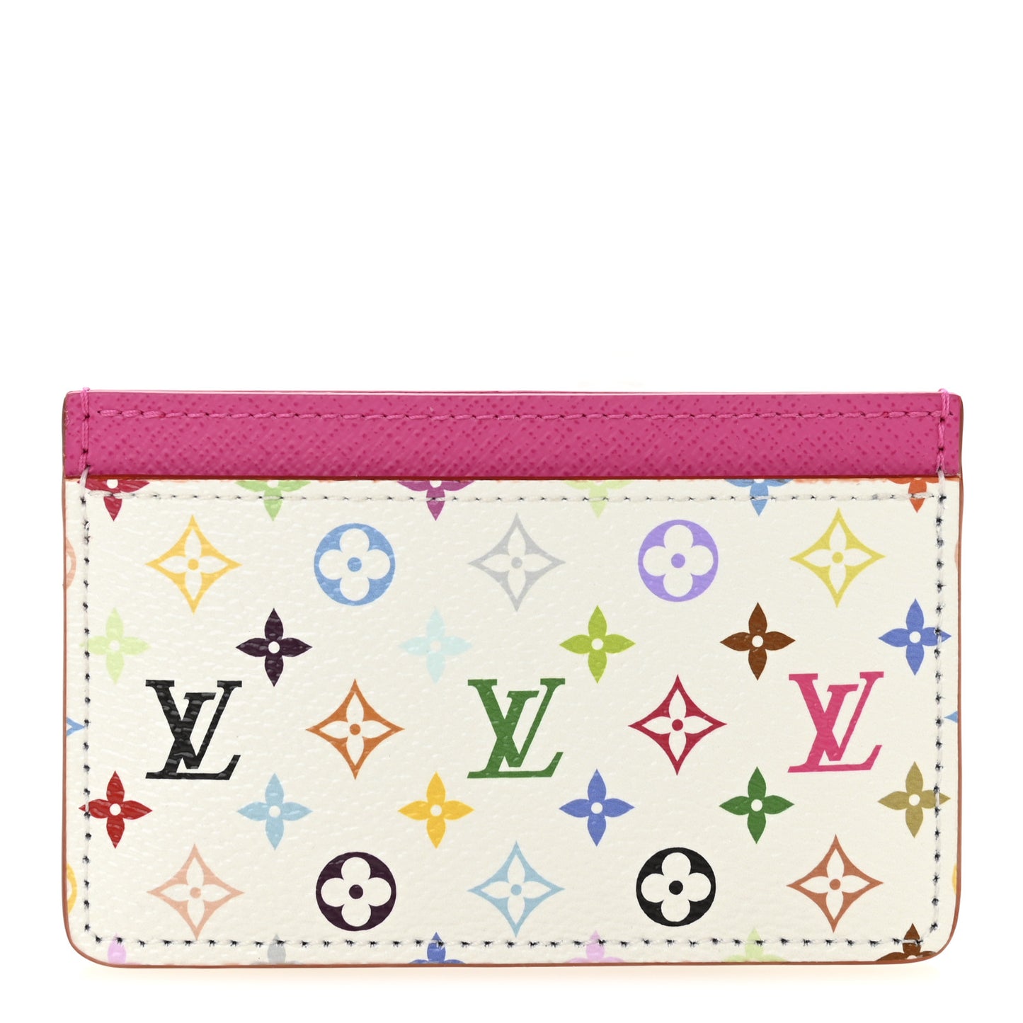 LV X TM Monogram Multicolor Card Holder Kawaii Pink
