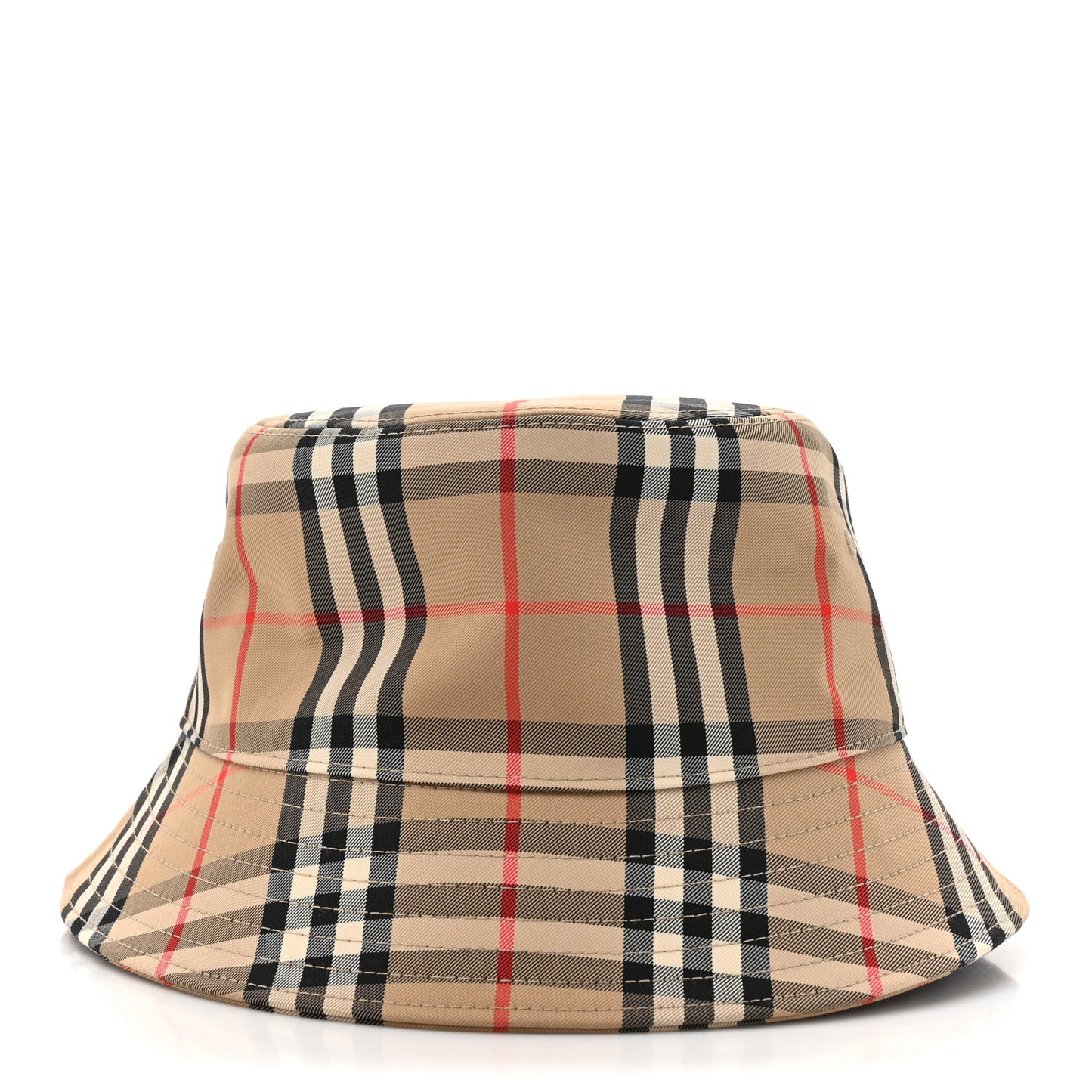 Technical Cotton Vintage Check Bucket Hat L Archive Beige
