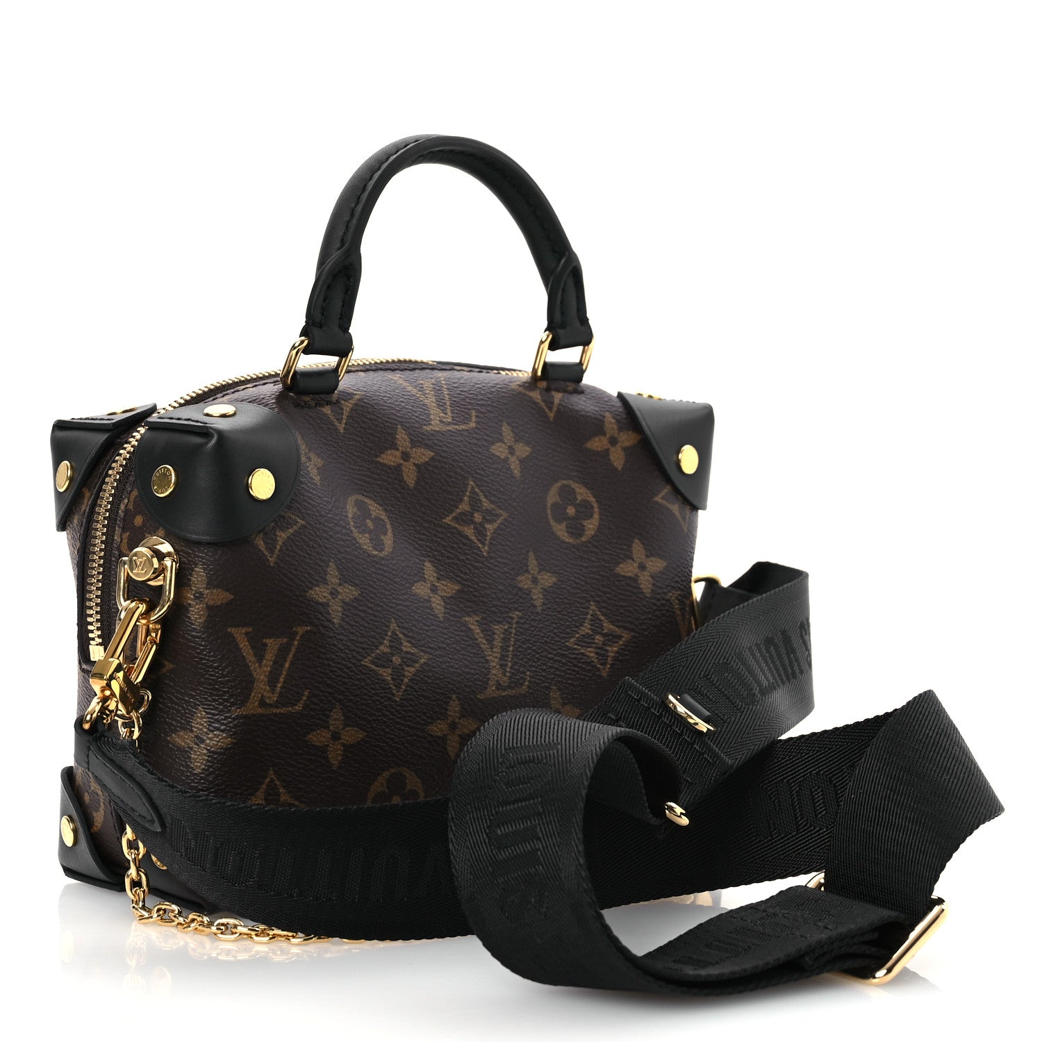 Louis Vuitton Monogram Petite Malle Souple Black 3 of 11