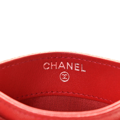Chanel Caviar Quilted Boy Card Holder Red 5 of 8