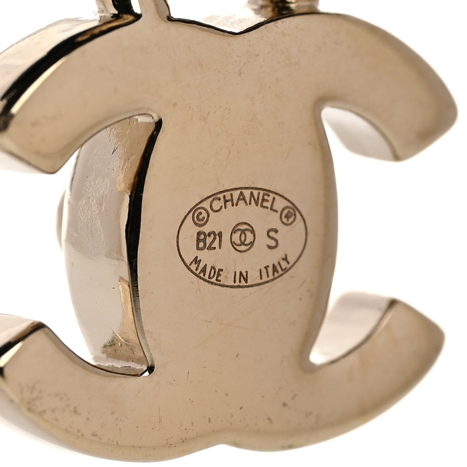 Chanel Lambskin CC Turnlock Drop Earrings Gold Black 4 of 4
