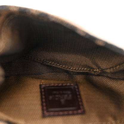 Fendi Zucca Mini Half Moon Baguette Tobacco 5 of 9