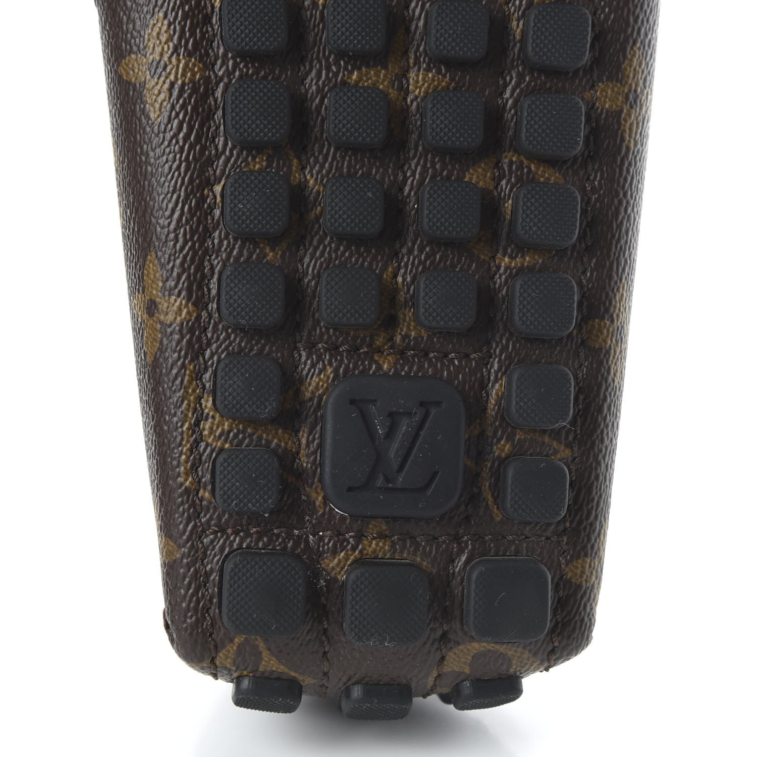 Louis Vuitton Monogram Mens Arizona Car Shoe Moccasin Loafers 12 Macassar 6 of 8