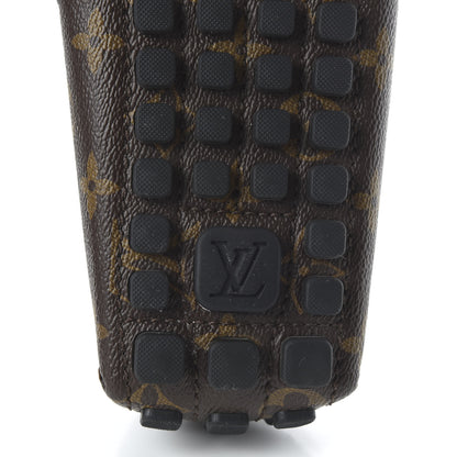 Louis Vuitton Monogram Mens Arizona Car Shoe Moccasin Loafers 12 Macassar 6 of 8