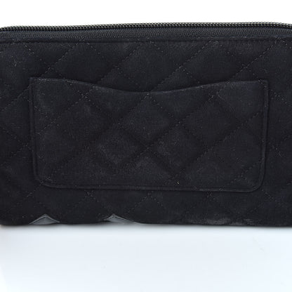 Chanel Suede Cambon Zip Around Organizer Wallet Black 11 of 14