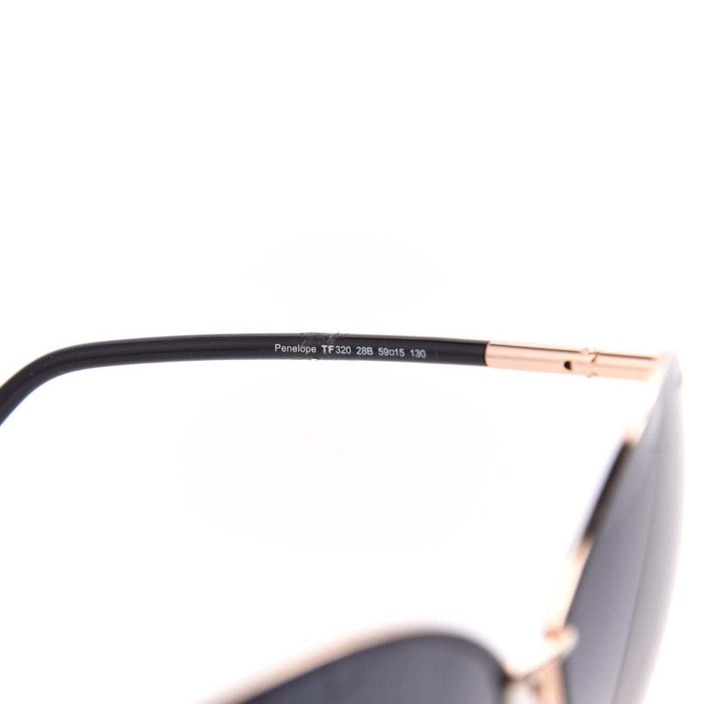Penelope Vintage Round Sunglasses TF320 Black