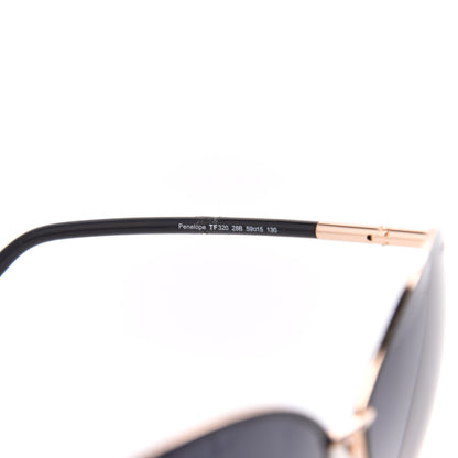 Tom Ford Penelope Vintage Round Sunglasses TF320 Black 6 of 8