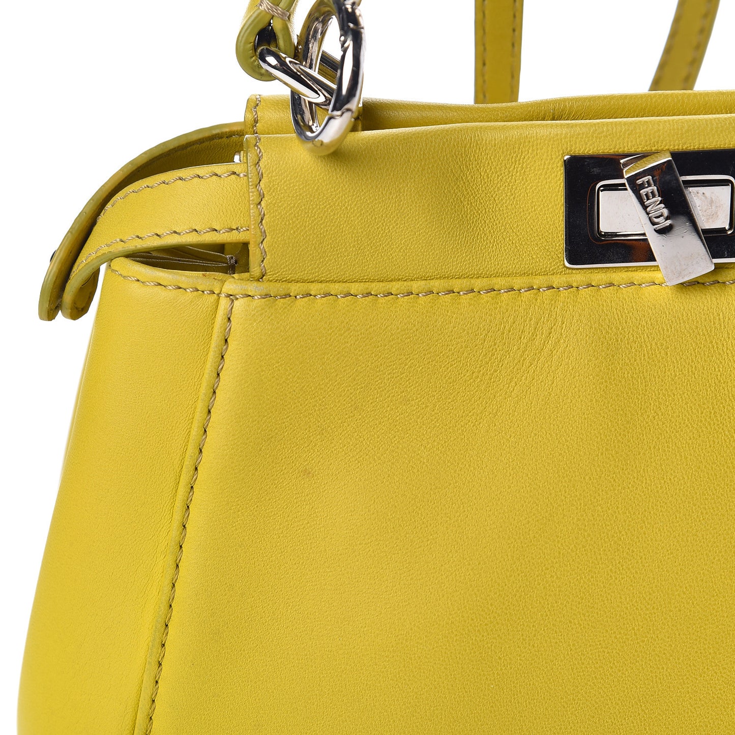 Nappa Mini Peekaboo Iconic Satchel Lime