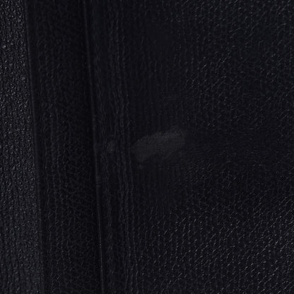 Chanel Grained Calfskin CC Button Yen Wallet Black 9 of 14