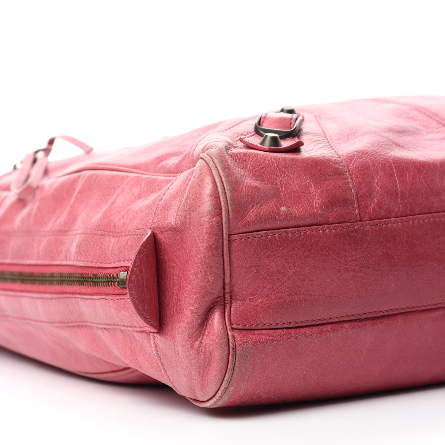 Balenciaga Agneau Classic Hardware Briefcase Tote Pivoine 6 of 12