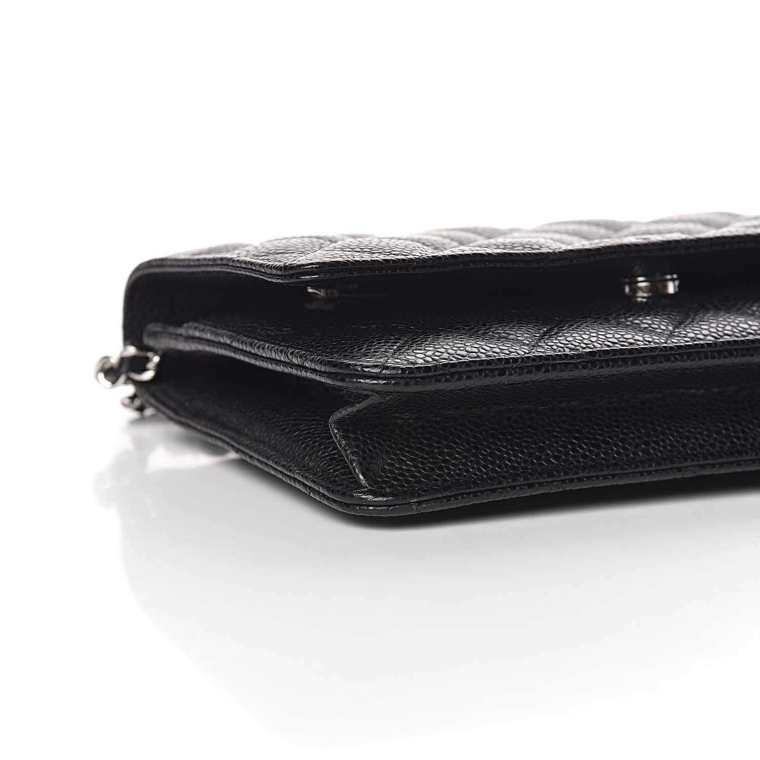 Chanel Caviar Quilted Wallet On Chain WOC Black 9 of 12