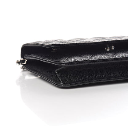 Chanel Caviar Quilted Wallet On Chain WOC Black 9 of 12