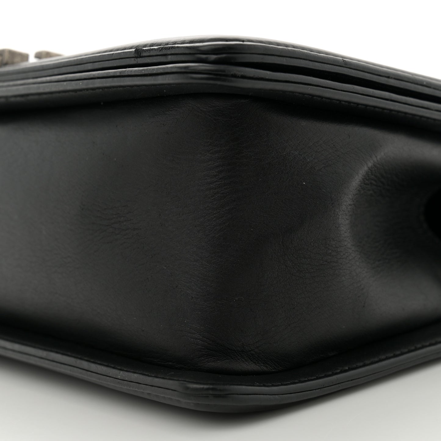 Calfskin Quilted Medium Boy Flap Black