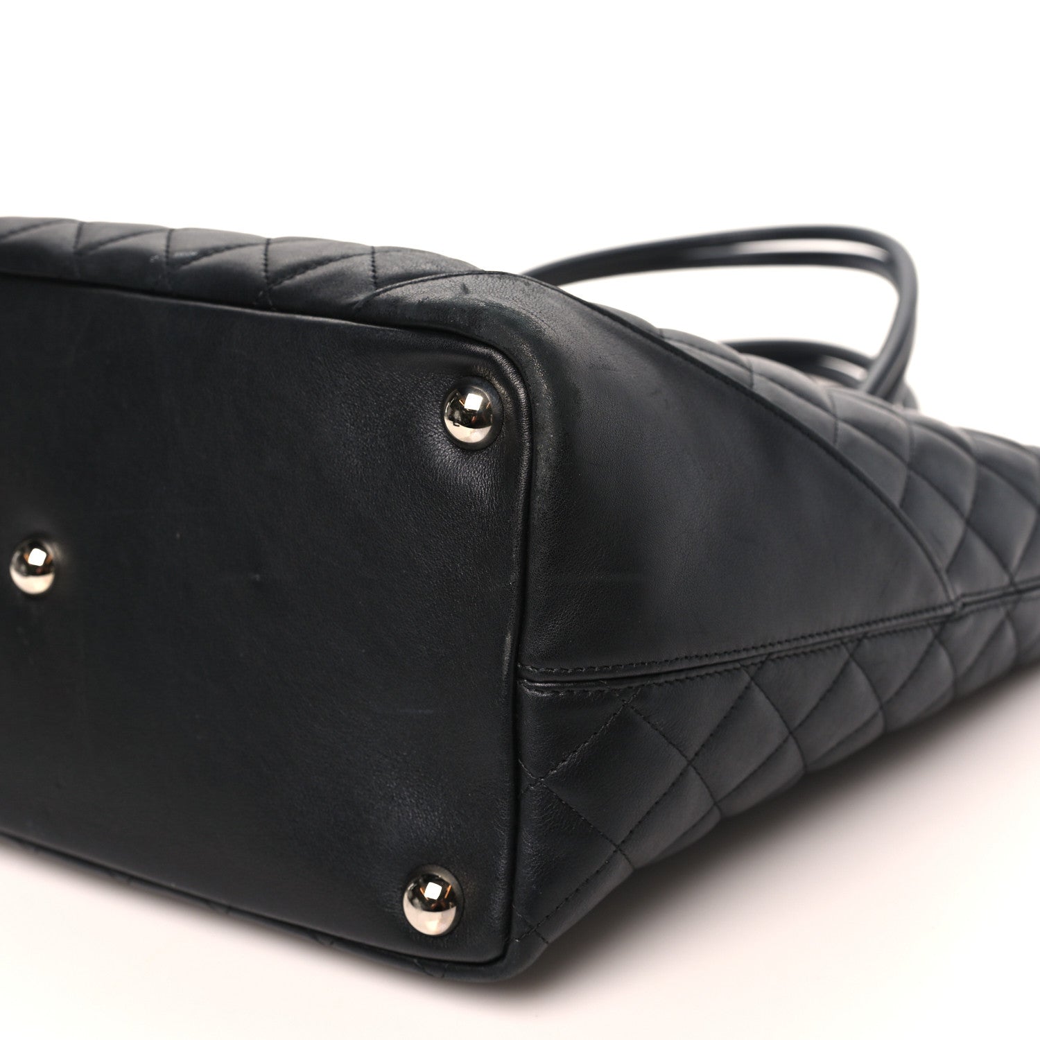 Chanel Calfskin Quilted Large Cambon Tote Black White 10 of 10