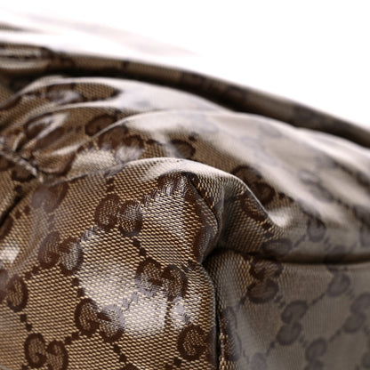 Gucci Crystal Monogram Medium Hysteria Tote Brown 12 of 14