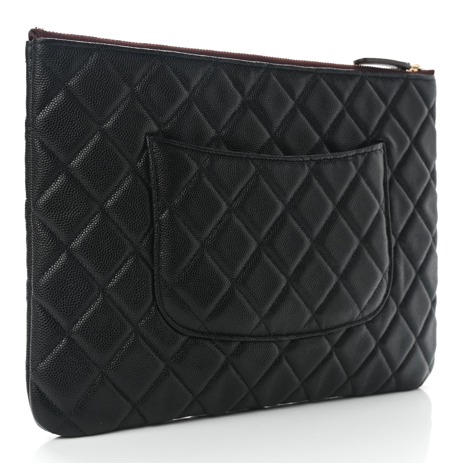 Chanel Caviar Quilted Medium Cosmetic Case Black 4 of 8