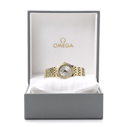 Omega 18K Yellow Gold Diamond Bezel 22mm De Ville Prestige Quartz Watch 4175.35.00 8 of 8