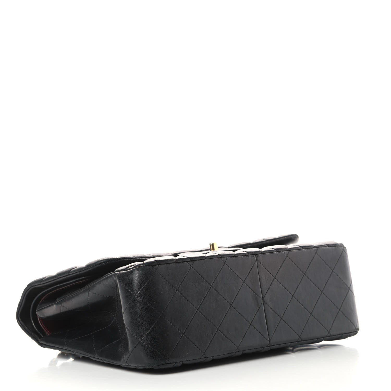 Chanel Lambskin Quilted Jumbo Double Flap Black 5 of 19