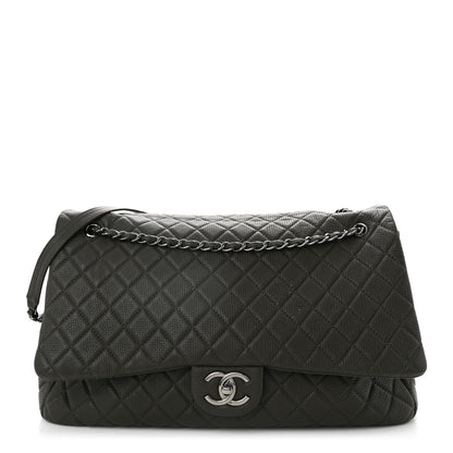 Chanel Calfskin Quilted XXL Travel Flap Bag Khaki 1 of 12